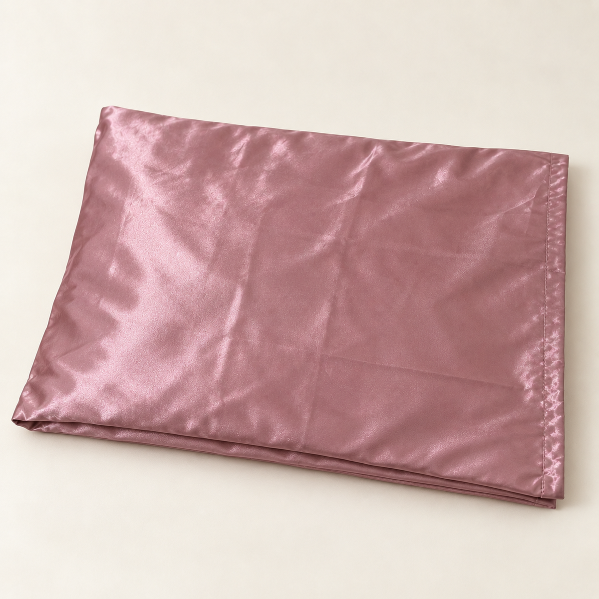 Taie d’oreiller en satin rose poudré Curlizea 